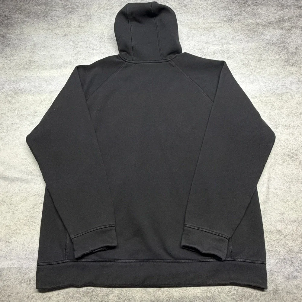 Adidas Big Logo Hoodie Sweatshirt Black XL Mens Pullover Raglan Streetwear